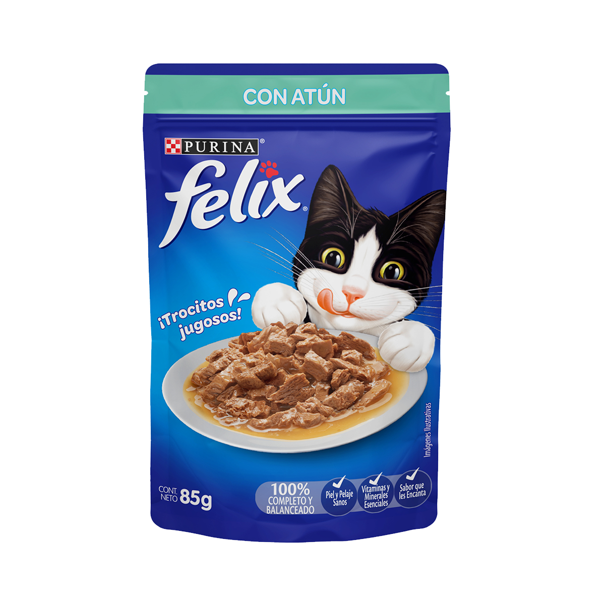 comida para gato felix classic sabor atún